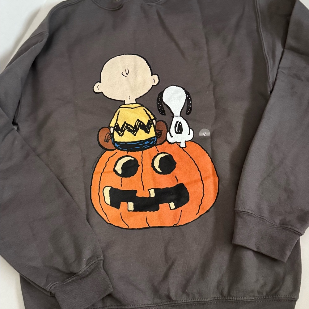 Tilly's Peanuts Charcoal Halloween Sweatshirt